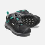 Black-star Weiß Targhee Wasserdichter Schuh Für Große Kinder Keen – Bild 5