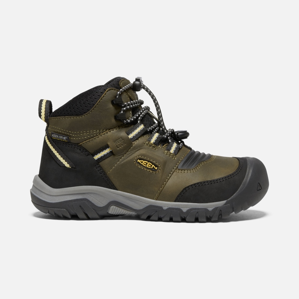 dark_olive_dusky_citron_ridge_flex_wasserdichter_stiefel_fuer_grosse_kinder_keen.jpg Dark Olive-dusky Citron Ridge Flex Wasserdichter Stiefel Für Große Kinder Keen – Bild 1