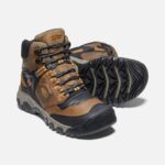 Keen Bison-goldbrauner Ridge Flex Wasserdichter Herrenstiefel Breit – Bild 5