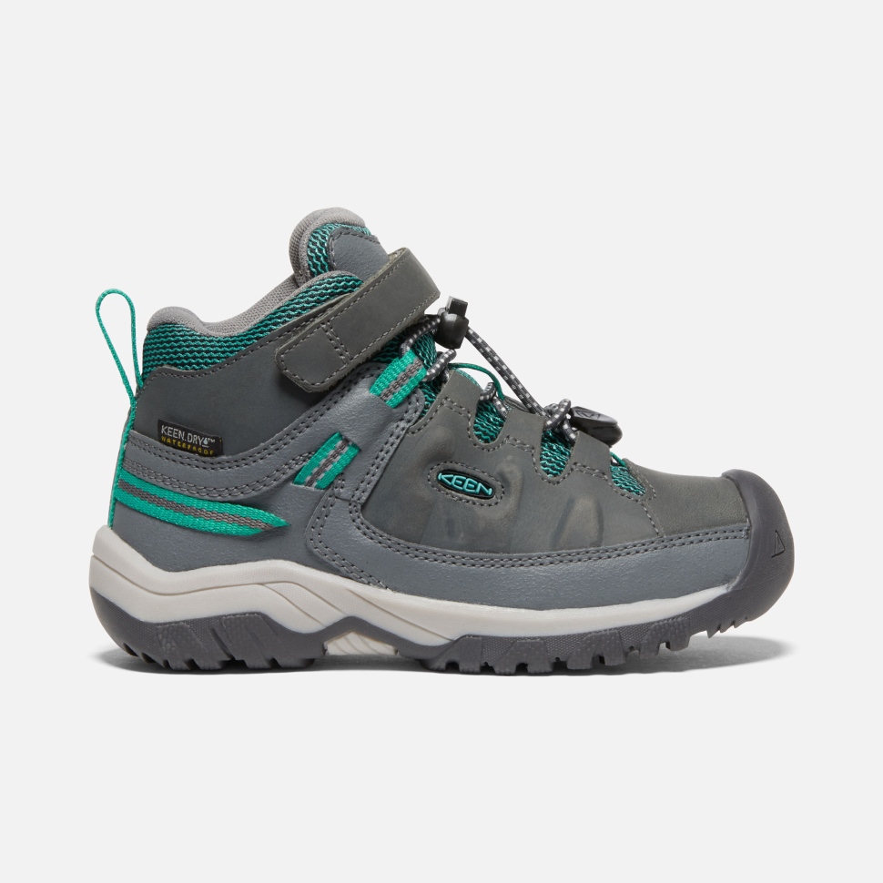 keen_stahlgrau_porzellan_targhee_wasserdichter_stiefel_fuer_kleine_kinder.jpg Keen Stahlgrau-porzellan Targhee Wasserdichter Stiefel Für Kleine Kinder – Bild 1
