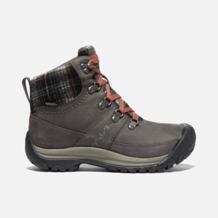 Magnet-schwarzer Karierter Kaci Iii Wasserdichter Winterstiefel Für Damen Keen