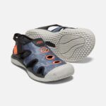 Schwarz-sicherheitsorange Rochensandalen Für Große Kinder Keen – Bild 5